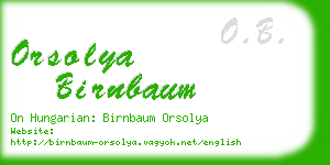 orsolya birnbaum business card